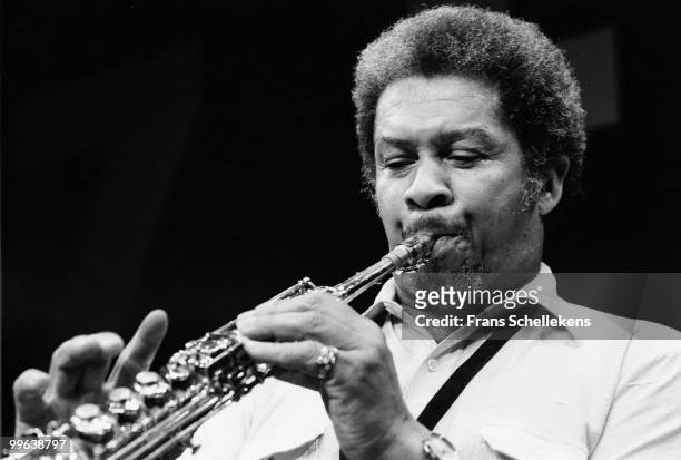 Soprano Sax player Frank Foster performs live at the NOS Jazz Festival in Meervaart, Amsterdam, Netherlands on August 14 1982