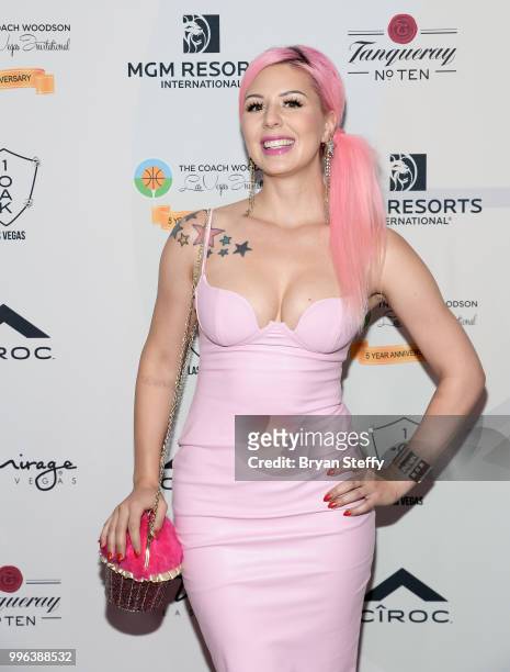 Annalee Belle attends the 5th Anniversary gala for the Coach Woodson Invitational presented by MGM Resorts International and produced by PGD Global...