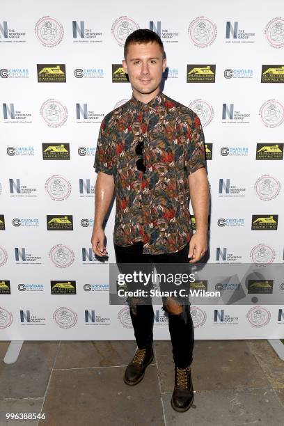 Danny-Boy Hatchard attends the Paul Strank Charitable Trust Summer party at Sanctum Soho Hotel on July 11, 2018 in London, England.