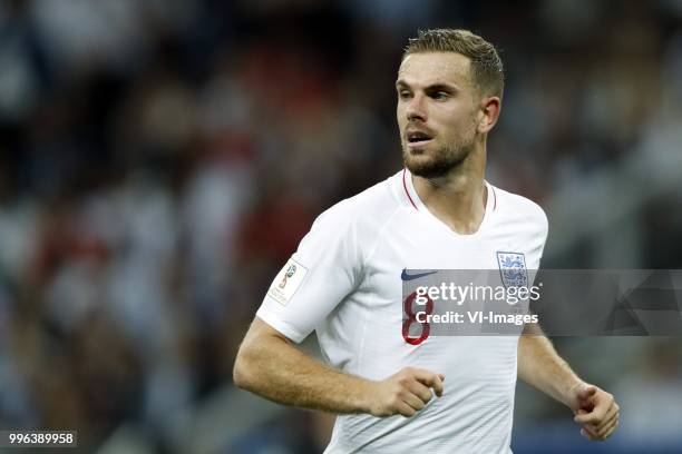 Jordan Henderson of England during the 2018 FIFA World Cup Russia Semi Final match between Croatia and England at the Luzhniki Stadium on July 01,...