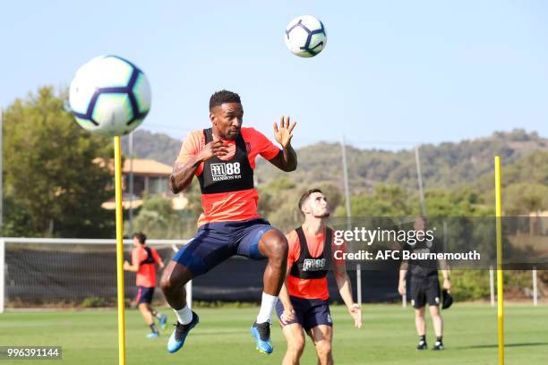 Jermain Defoe of Bournemouth during pre-season training at the Cherries training camp at La Manga, Spain on July 11, 2018 in La Manga, Spain.