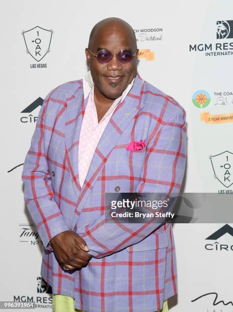 Musician Joey Sommerville attends the 5th Anniversary gala for the Coach Woodson Invitational presented by MGM Resorts International and produced by...