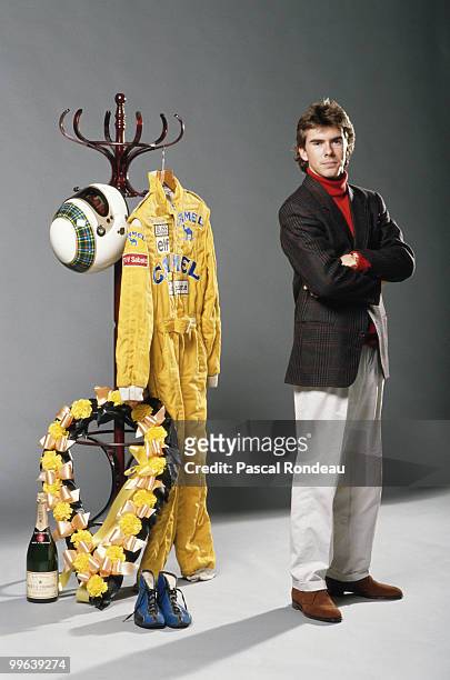 Portrait of Paul Stewart, racing driver, team owner and son of former three time Formula One Grand Prix world champion Jackie Stewart on 5 May 1988...