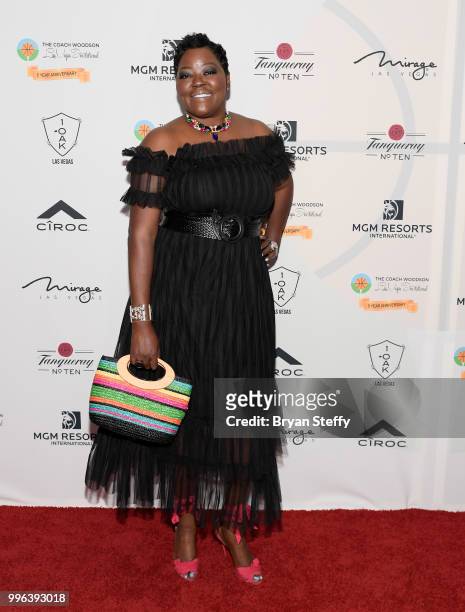 Motivational speaker Wanda Durant attends the 5th Anniversary gala for the Coach Woodson Invitational presented by MGM Resorts International and...