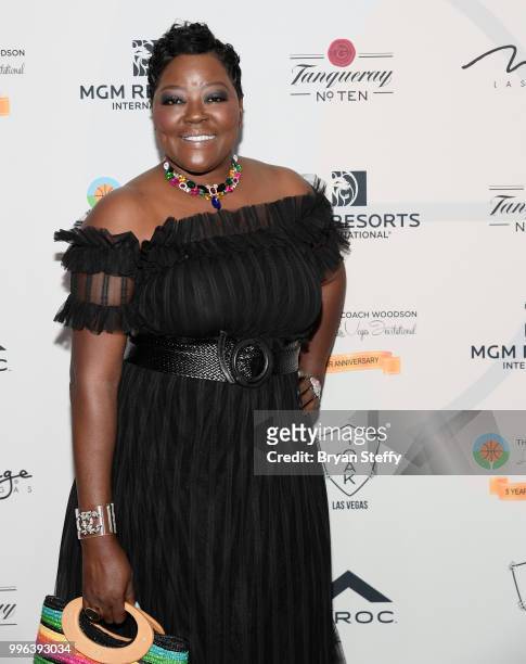 Motivational speaker Wanda Durant attends the 5th Anniversary gala for the Coach Woodson Invitational presented by MGM Resorts International and...