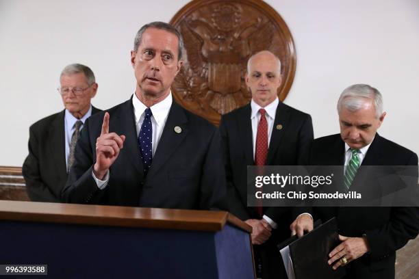 Sen. James Inhofe , House Armed Services Committee Chairman Mac Thornberry , House Armed Services Committee ranking member Rep. Adam Smith and Senate...