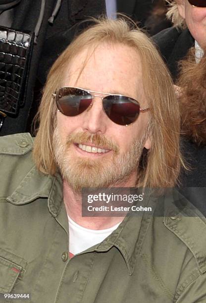 Musician Tom Petty attends the ceremony honoring the late George Harrison with a star on The Hollywood Walk of Fame on April 14, 2009 in Hollywood,...