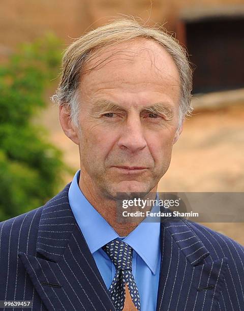 Sir Ranulph Fiennes attends a luncheon where he will speak about Children's perceptions of Nature's influence on life on earth at London Zoo on May...