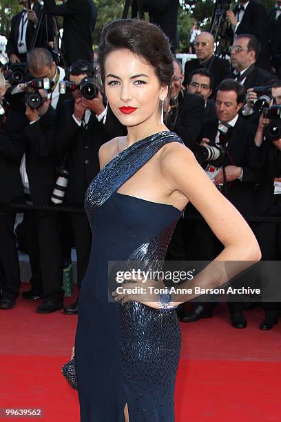 Actress Camilla Belle attends the Premiere of 'Wall Street: Money Never Sleeps' held at the Palais des Festivals during the 63rd Annual International...