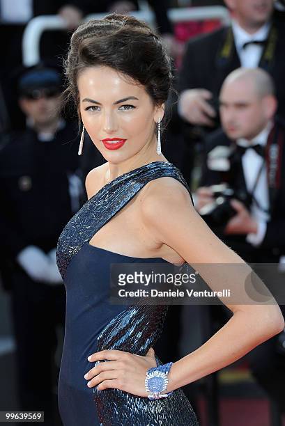 Actress Camilla Belle attends the Premiere of 'Wall Street: Money Never Sleeps' held at the Palais des Festivals during the 63rd Annual International...