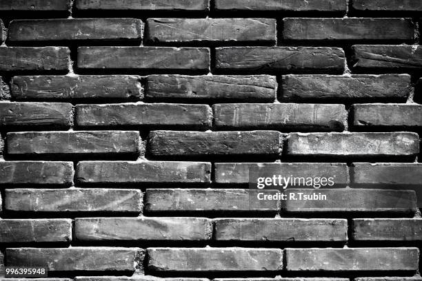brick wall background dark edged - edged stock pictures, royalty-free photos & images