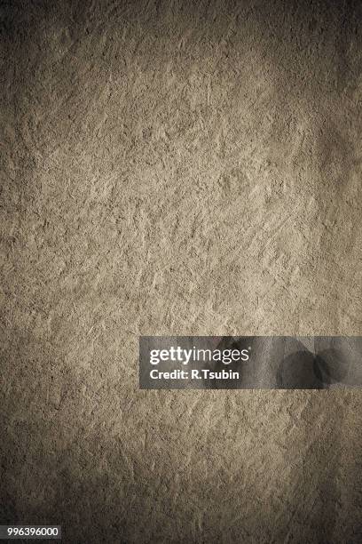 retro grey painted plaster concrete wall background. dark edged - edged stock pictures, royalty-free photos & images