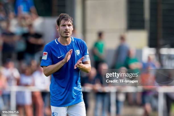 Stefano Celozzi of Bochum looks on during the Friendly match between FC Bruenninghausen and VfL Bochum on July 4, 2018 in Bochum, Germany.