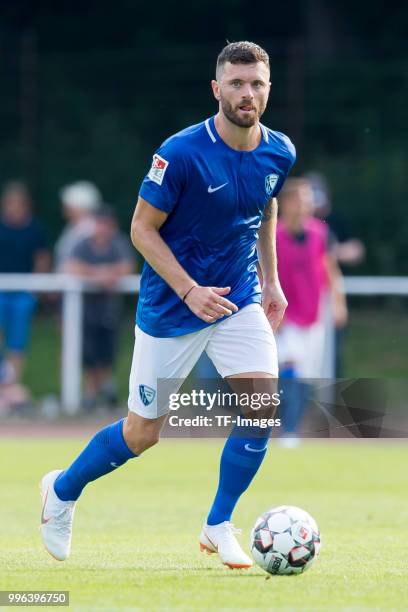 Tim Hoogland of Bochum controls the ball during the Friendly match between FC Bruenninghausen and VfL Bochum on July 4, 2018 in Bochum, Germany.