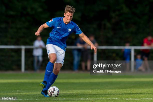 Simon Lorenz of Bochum controls the ball during the Friendly match between FC Bruenninghausen and VfL Bochum on July 4, 2018 in Bochum, Germany.