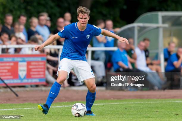 Simon Lorenz of Bochum controls the ball during the Friendly match between FC Bruenninghausen and VfL Bochum on July 4, 2018 in Bochum, Germany.