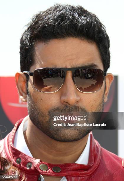 Abhishek Bachchan attends the 'Raavan' Photocall at the Salon Diane at The Majestic during the 63rd Annual Cannes Film Festival on May 17, 2010 in...