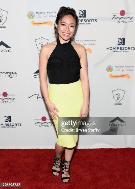 Television personality Linda Pham attends the 5th Anniversary gala for the Coach Woodson Invitational presented by MGM Resorts International and...