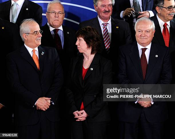 Argentinian Foreign Minister Jorge Taiana, EU foreign affairs chief Catherine Ashton and Spanish Minister of Foreign Affairs and Coperation Miguel...