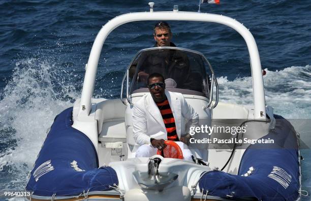Chris Tucker arrives to attend a Business of Film Lunch With Grey Goose Vodka on "Odessa" boat on May 17, 2010 in Cannes, France.