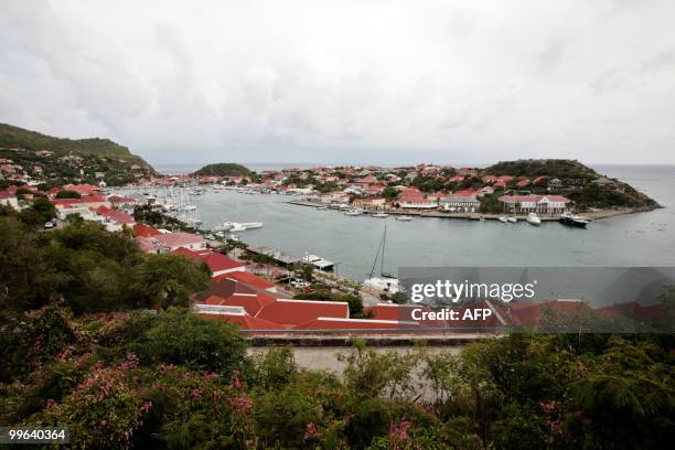 Picture taken on May 13, 2010 shows the Gustavia harbour on Saint-Barthelemy island, French west indies Guadeloupe department. AFP PHOTO CYRIL FOLLIOT