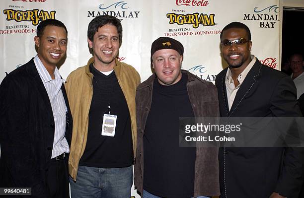 Tiger Woods, Ray Romano, Kevin James & Chris tucker