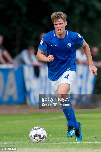 Simon Lorenz of Bochum controls the ball during the Friendly match between FC Bruenninghausen and VfL Bochum on July 4, 2018 in Bochum, Germany.