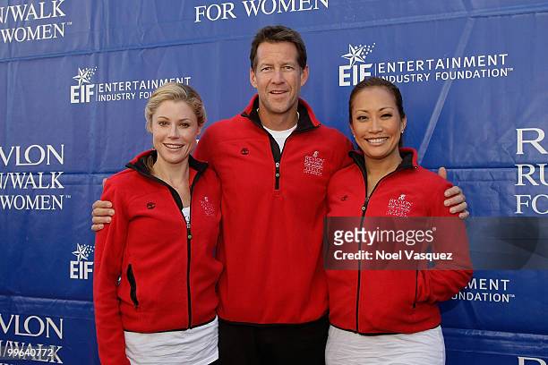 Julie Bowen, James Denton and Carrie Ann Inaba attend the 17th Annual EIF Revlon Run/Walk For Women at Los Angeles Memorial Coliseum on May 8, 2010...