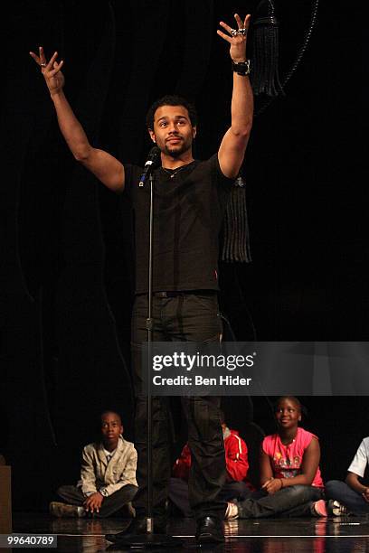 Actor Corbin Bleu attends the 5th annual Broadway Junior Student Share at the Majestic Theatre on May 17, 2010 in New York City.