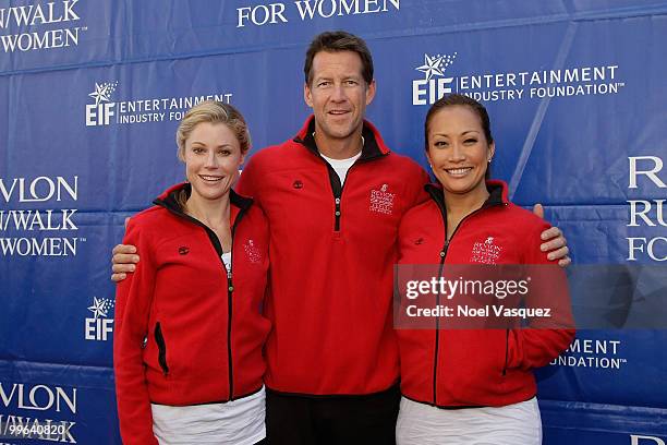 Julie Bowen, James Denton and Carrie Ann Inaba attend the 17th Annual EIF Revlon Run/Walk For Women at Los Angeles Memorial Coliseum on May 8, 2010...