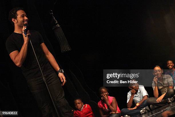 Actor Corbin Bleu attends the 5th annual Broadway Junior Student Share at the Majestic Theatre on May 17, 2010 in New York City.