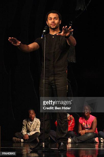 Actor Corbin Bleu attends the 5th annual Broadway Junior Student Share at the Majestic Theatre on May 17, 2010 in New York City.