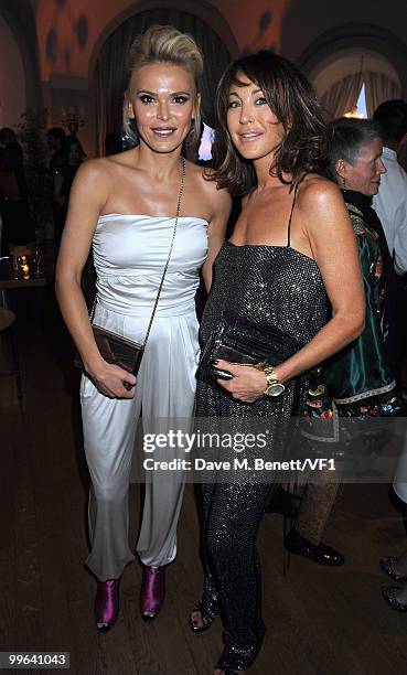 Diane Jenkins and Tamara Mellon attend the Vanity Fair and Gucci Party Honoring Martin Scorsese during the 63rd Annual Cannes Film Festival at the...