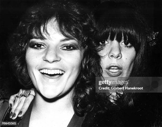 Dana Gillespie and friend posed at Hilversum, Netherlands in 1973