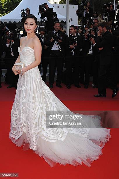 Actress Fan Bing Bing attends the "Biutiful" Premiere at the Palais des Festivals during the 63rd Annual Cannes Film Festival on May 17, 2010 in...