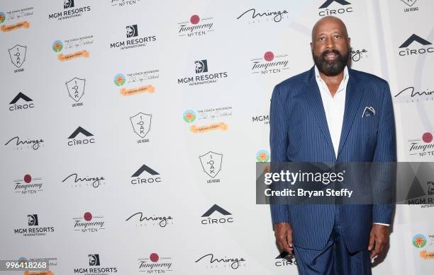 Former NBA player and coach Mike Woodson attends the 5th Anniversary gala for the Coach Woodson Invitational presented by MGM Resorts International...