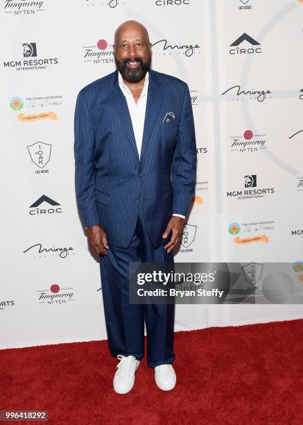 Former NBA player and coach Mike Woodson attends the 5th Anniversary gala for the Coach Woodson Invitational presented by MGM Resorts International...