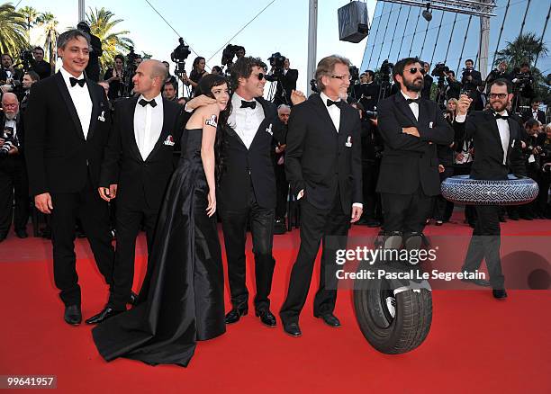 Actress Roxane Mesquida and Quentin Dupieux aka Mr Oizo attends "Biutiful" Premiere at the Palais des Festivals during the 63rd Annual Cannes Film...