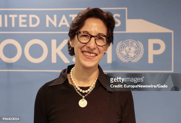 Portrait of author Nina Wolff Feld at the United Nations in New York City, New York, January 27, 2017.