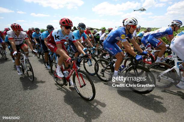 Pavel Kochetkov of Russia and Team Katusha / Philippe Gilbert of Belgium and Team Quick-Step Floors / during stage five of the 105th Tour de France...