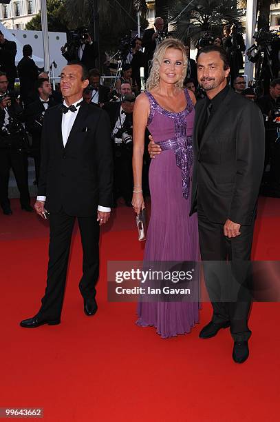 Former tennis player Henri Leconte and wife Florentine Leconte attend "Biutiful" Premiere at the Palais des Festivals during the 63rd Annual Cannes...