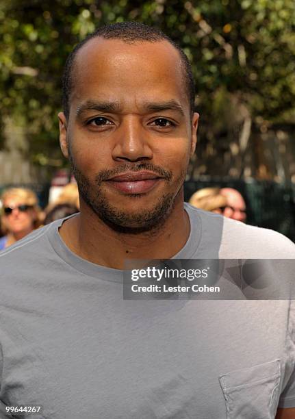 Actor Donald Faison arrives at the "Shrek Forever After" Los Angeles premiere held at Gibson Amphitheatre on May 16, 2010 in Universal City,...