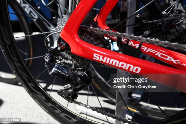 Start / Michal Kwiatkowski of Poland and Team Sky / Cassete / Derailleur pulley / Detail View / during stage five of the 105th Tour de France 2018, a...