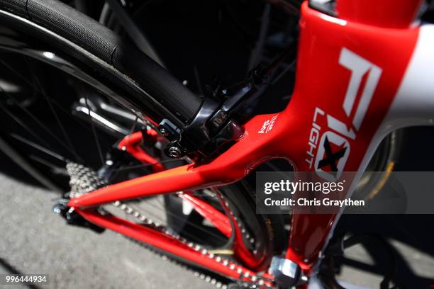 Start / Michal Kwiatkowski of Poland and Team Sky / Brake / Bike / Detail View / during stage five of the 105th Tour de France 2018, a 204,5km stage...