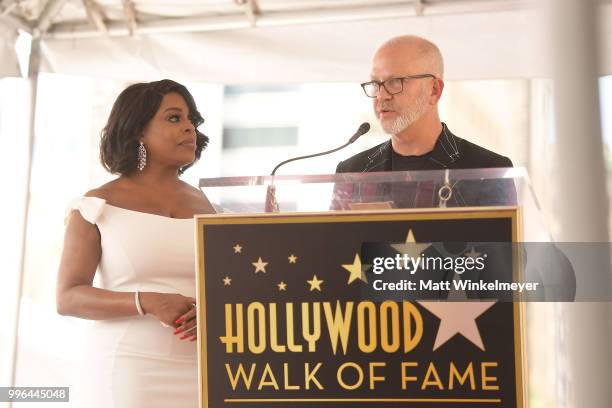 Ryan Murphy speaks onstage as Niecy Nash is honored with a star on the Hollywood Walk Of Fame on July 11, 2018 in Hollywood, California.