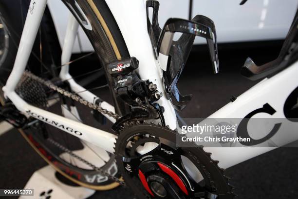 Start / Alexander Kristoff of Norway and UAE Team Emirates / Front Derailleur / Colnago Bike / Detail View / during stage five of the 105th Tour de...