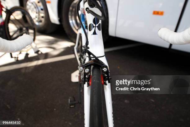 Start / Alexander Kristoff of Norway and UAE Team Emirates / Brake / Colnago Bike / Detail View / during stage five of the 105th Tour de France 2018,...