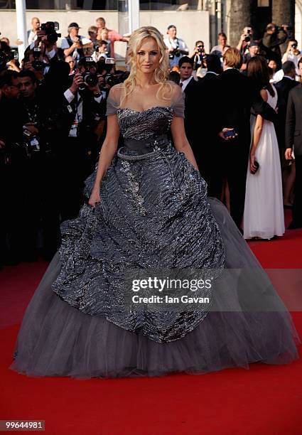 Adriana Karembeu attends "Biutiful" Premiere at the Palais des Festivals during the 63rd Annual Cannes Film Festival on May 17, 2010 in Cannes,...