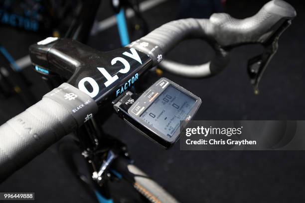 Start / Romain Bardet of France and Team AG2R La Mondiale / SRM Power Meter / Factor Bike / Detail View / during stage five of the 105th Tour de...