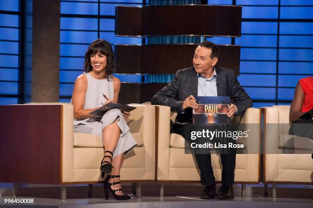 Joel McHale, Sasheer Zamata, Constance Zimmer and Paul Reubens make up the celebrity panel on "To Tell the Truth," Episode 304, airing SUNDAY, JULY...